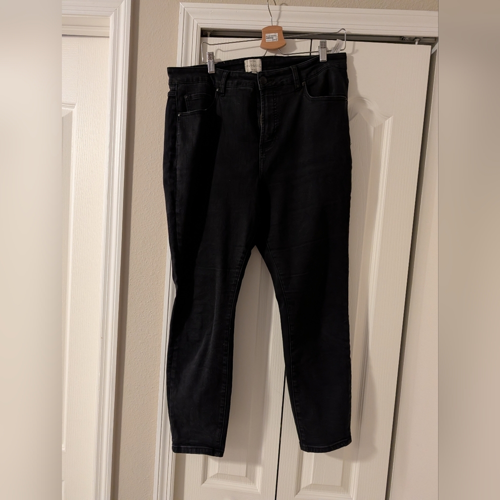 Eloquii Black Ankle Jeans